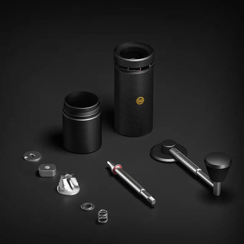 StepUP Coffee Manual Coffee Grinder Chestnut S3 – External Adjustment, S2C890 Burr